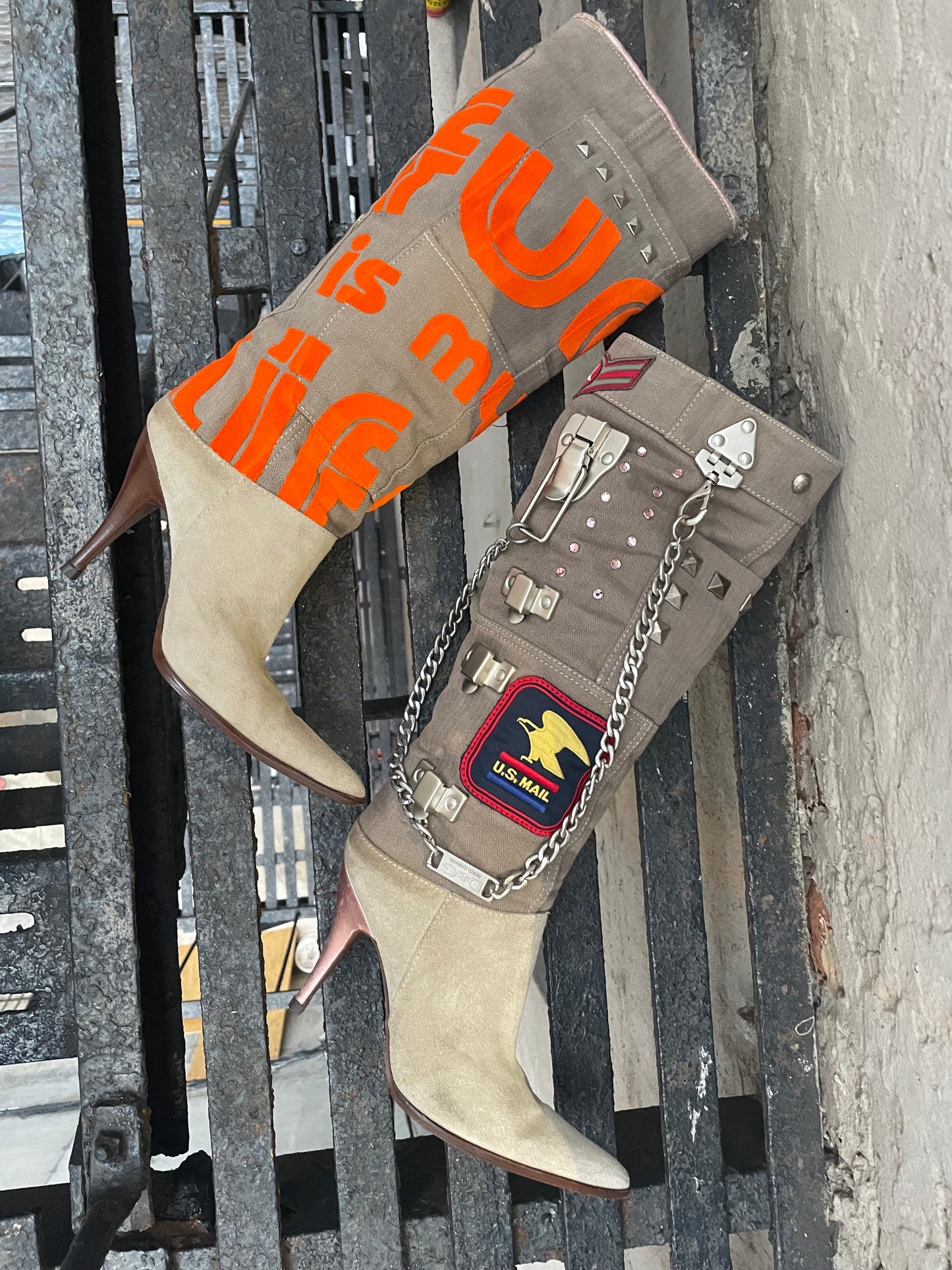 D&G Patch Boots
