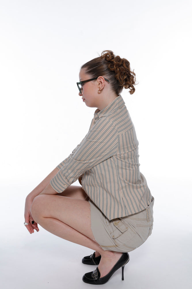 Burberry Pinstripe Button Up