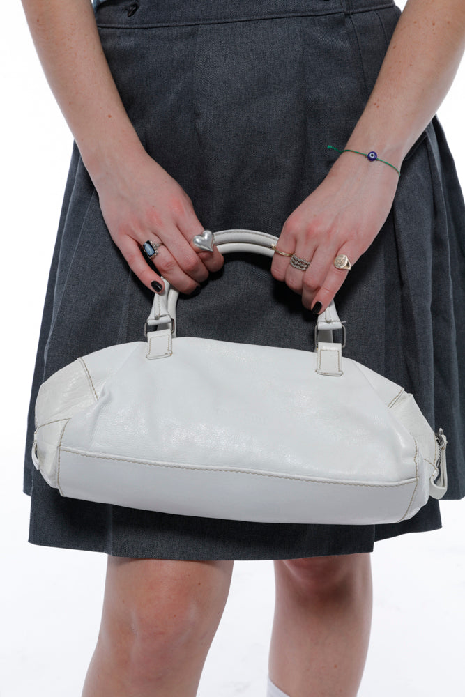 Miu Miu White Leather Bag