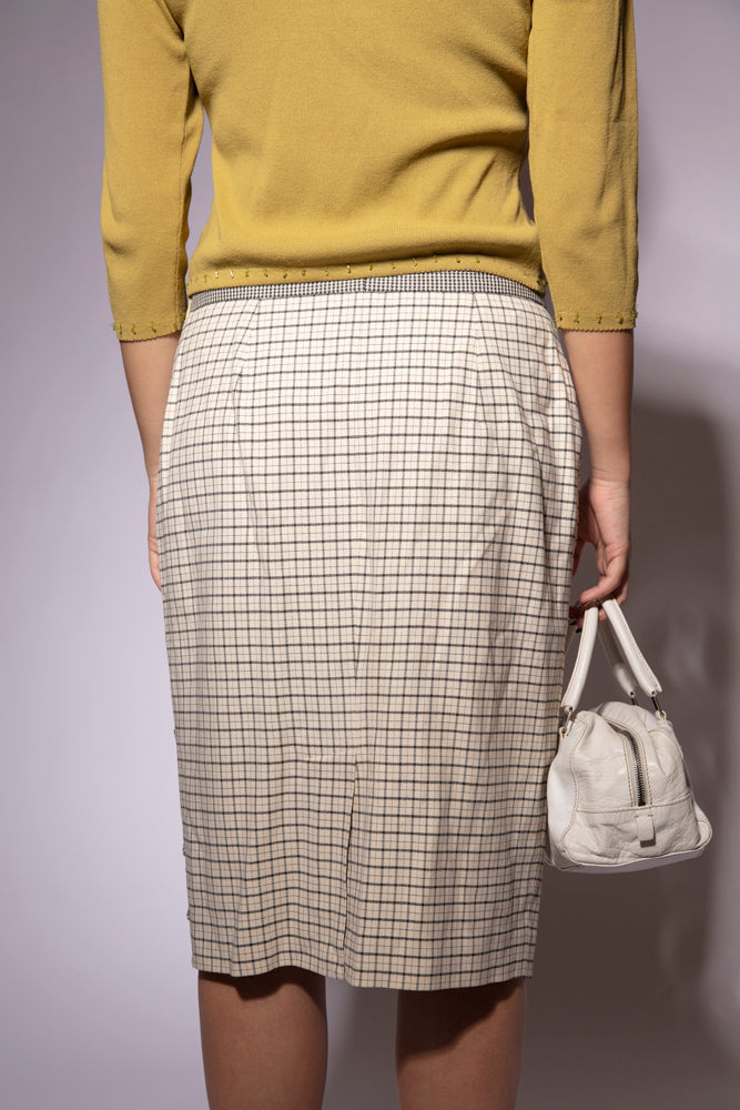 Moschino Cheap & Chic Plaid Skirt