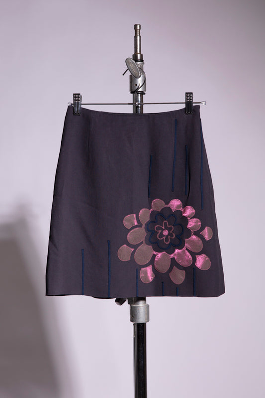 Moschino Cheap & Chic Flower Mini Skirt