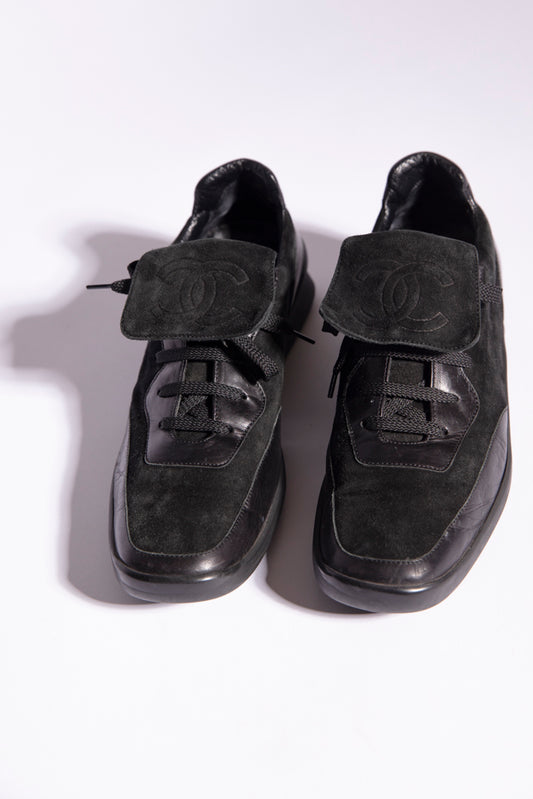 Chanel Suede Sneakers