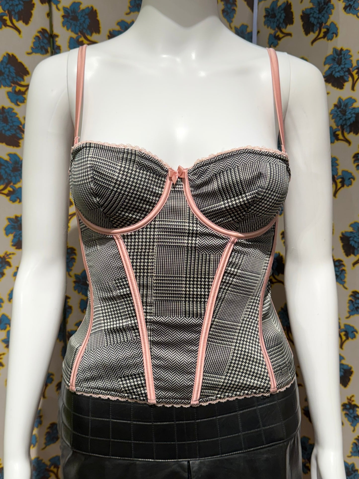 Dior Houndstooth Corset