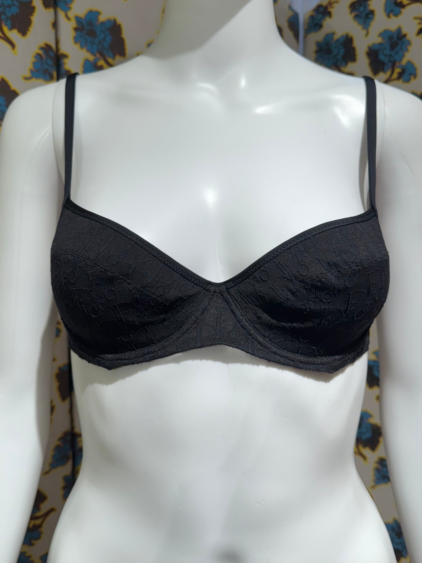 Dior Black Monogram Bra