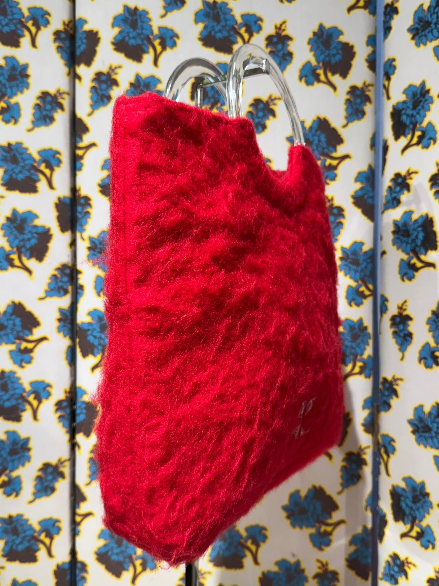 Courréges Red Fuzzy Bag
