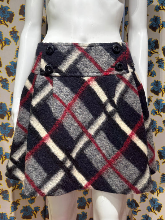 Burberry Blue Label Plaid Skirt