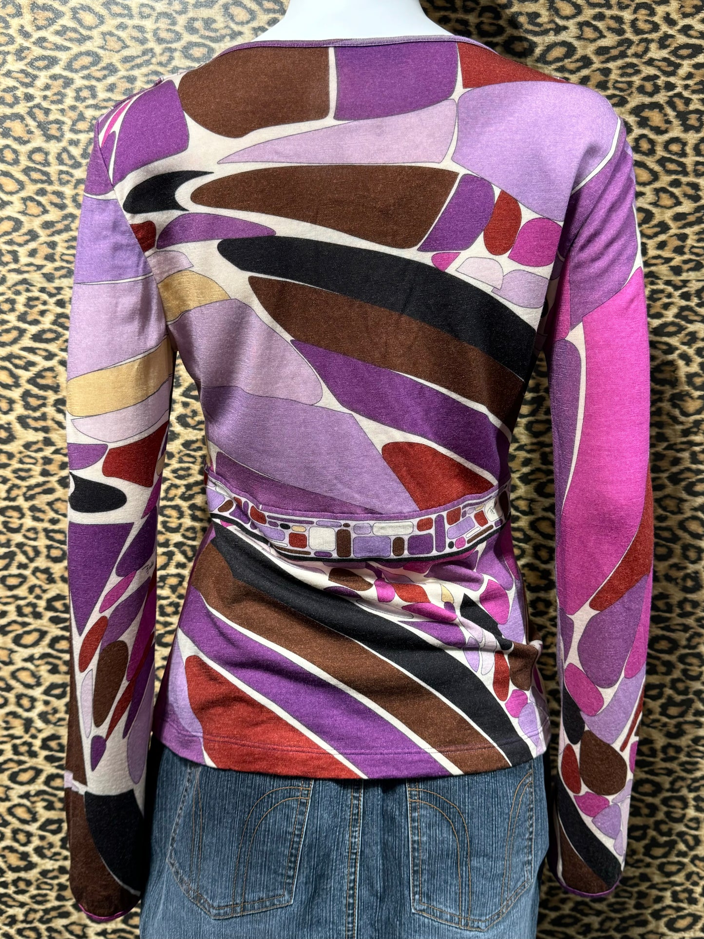 Emilio Pucci Purple Wool Top