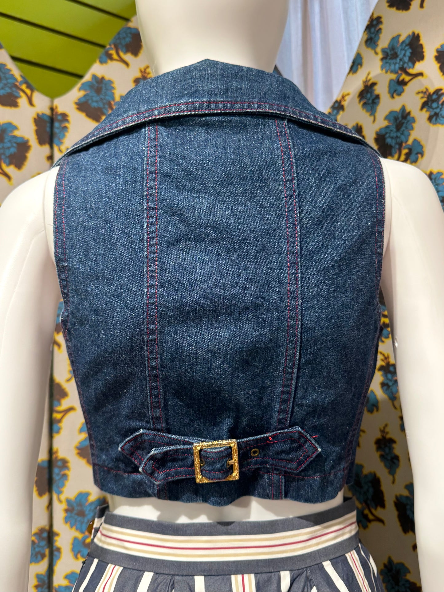 Vivienne Westwood Red Label Denim Cropped Vest