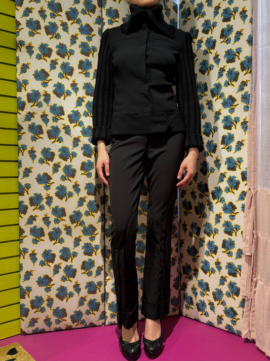 Dolce & Gabbana F/W 2000 Black Jacket and Pants Set
