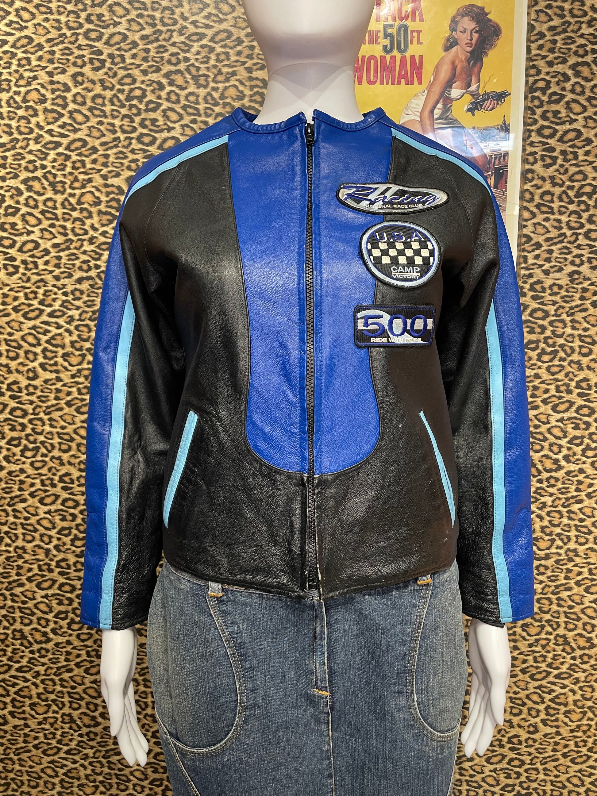 1990’s Italian Leather Racing Jacket – Reservations Only Vintage
