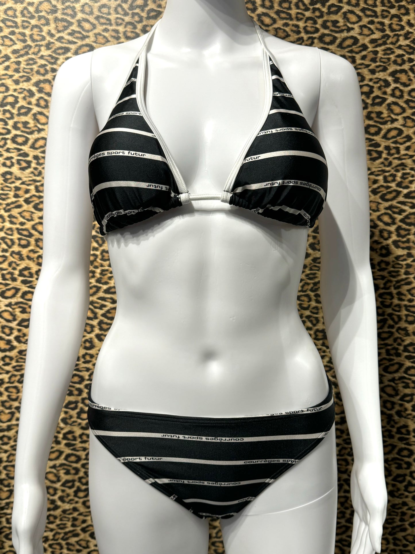 Courrèges Sport Black and White Bikini