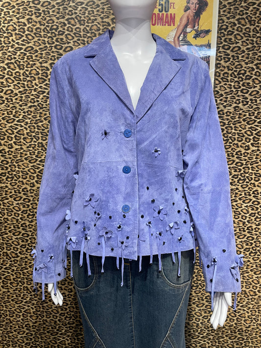 Periwinkle Suede Blazer