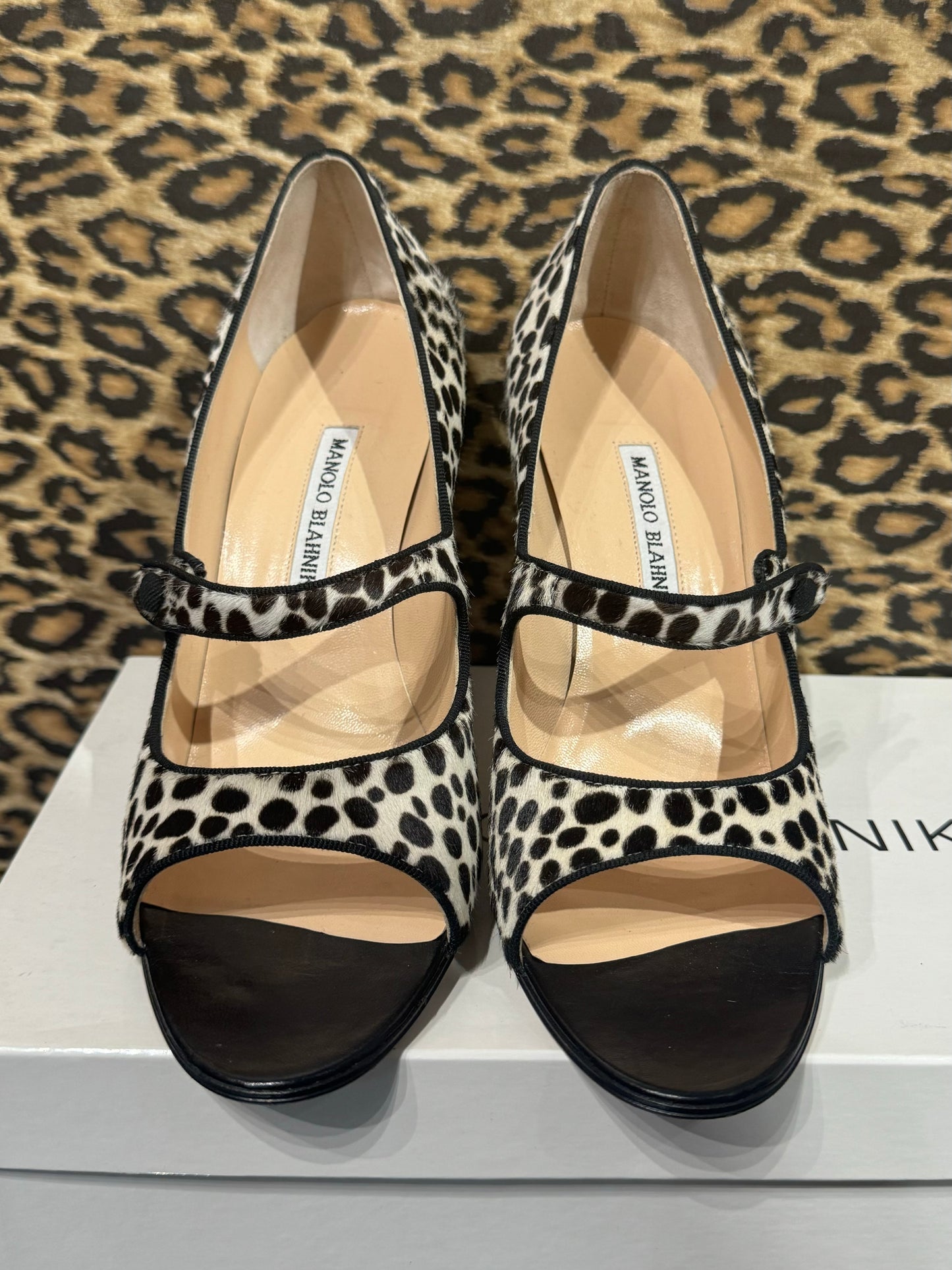 Manolo Blahnik Pony Hair Mary Jane’s 40