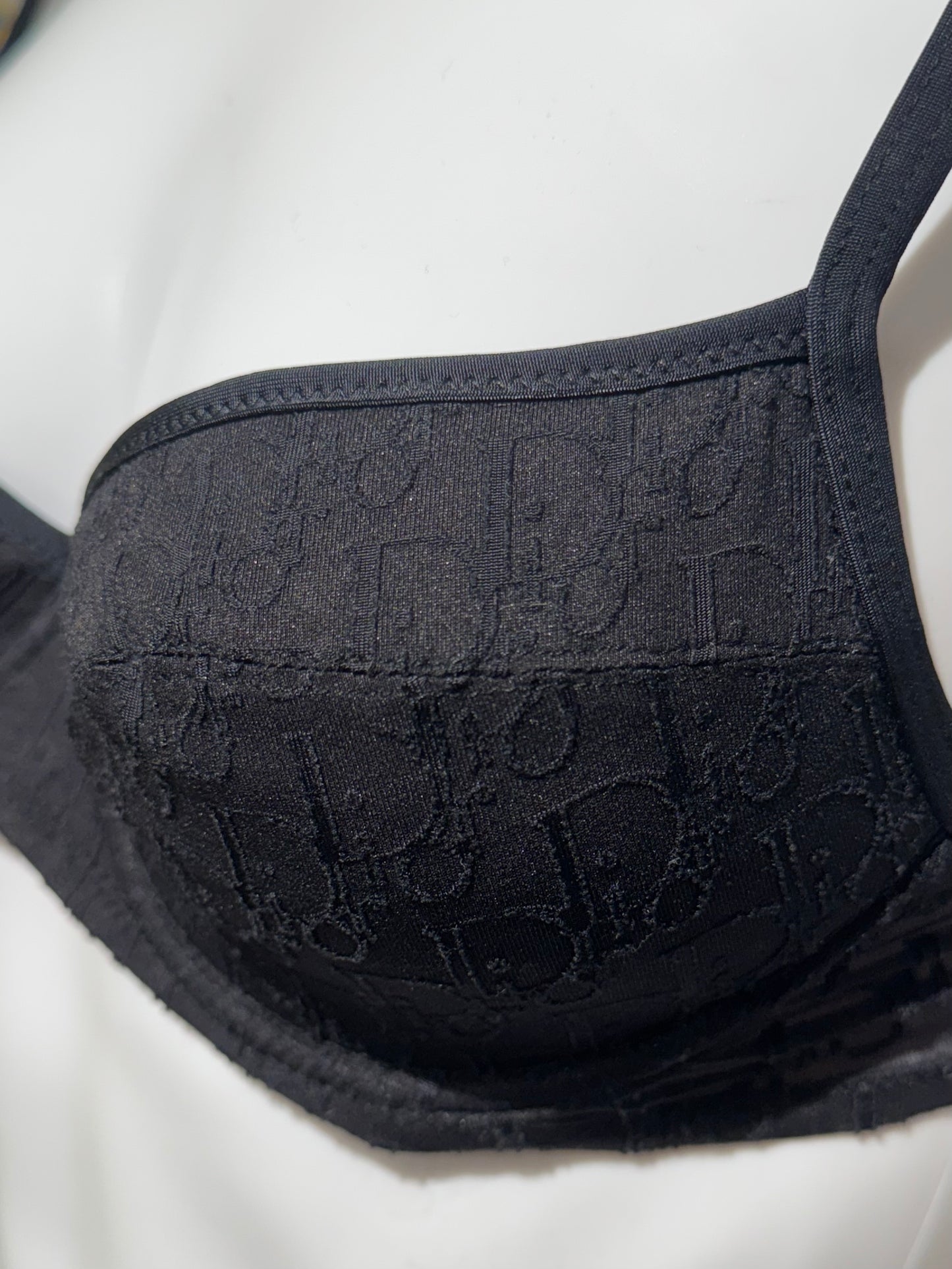 Dior Black Monogram Bra