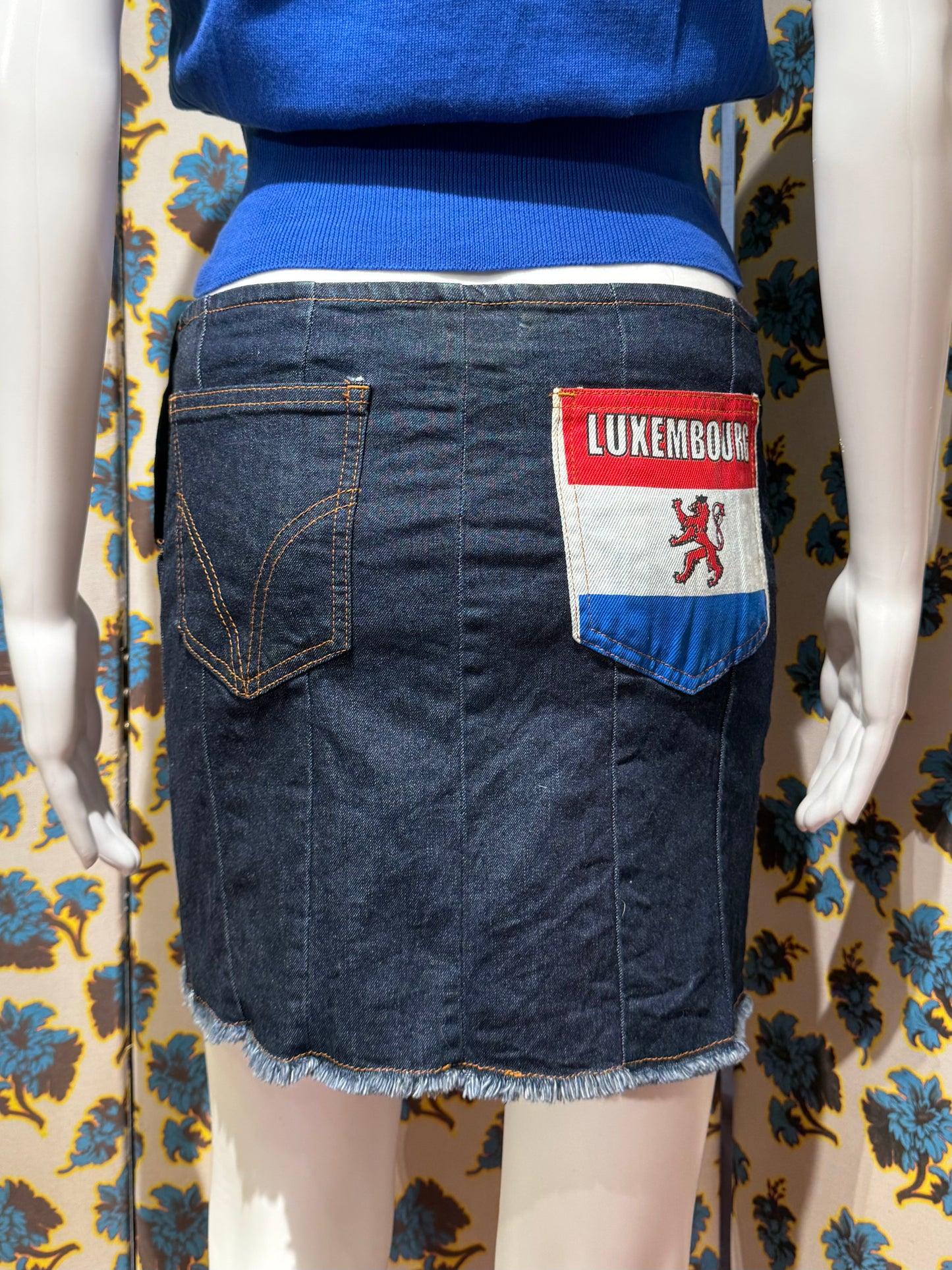 D&G S/S 2002 Luxembourg Denim Skirt