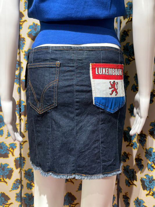 D&G S/S 2002 Luxembourg Denim Skirt