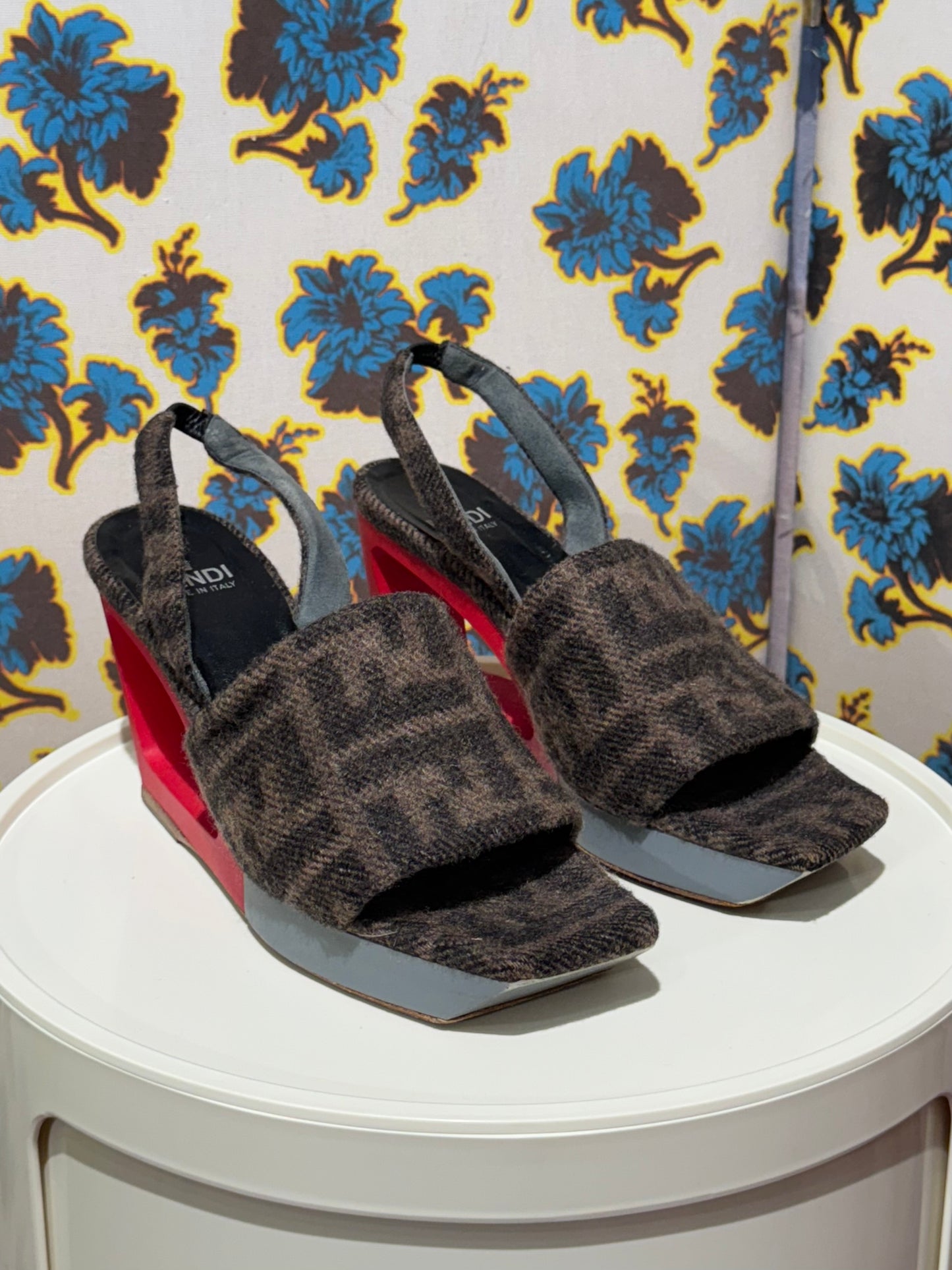 Fendi F/W 1999 Zucca Wedge