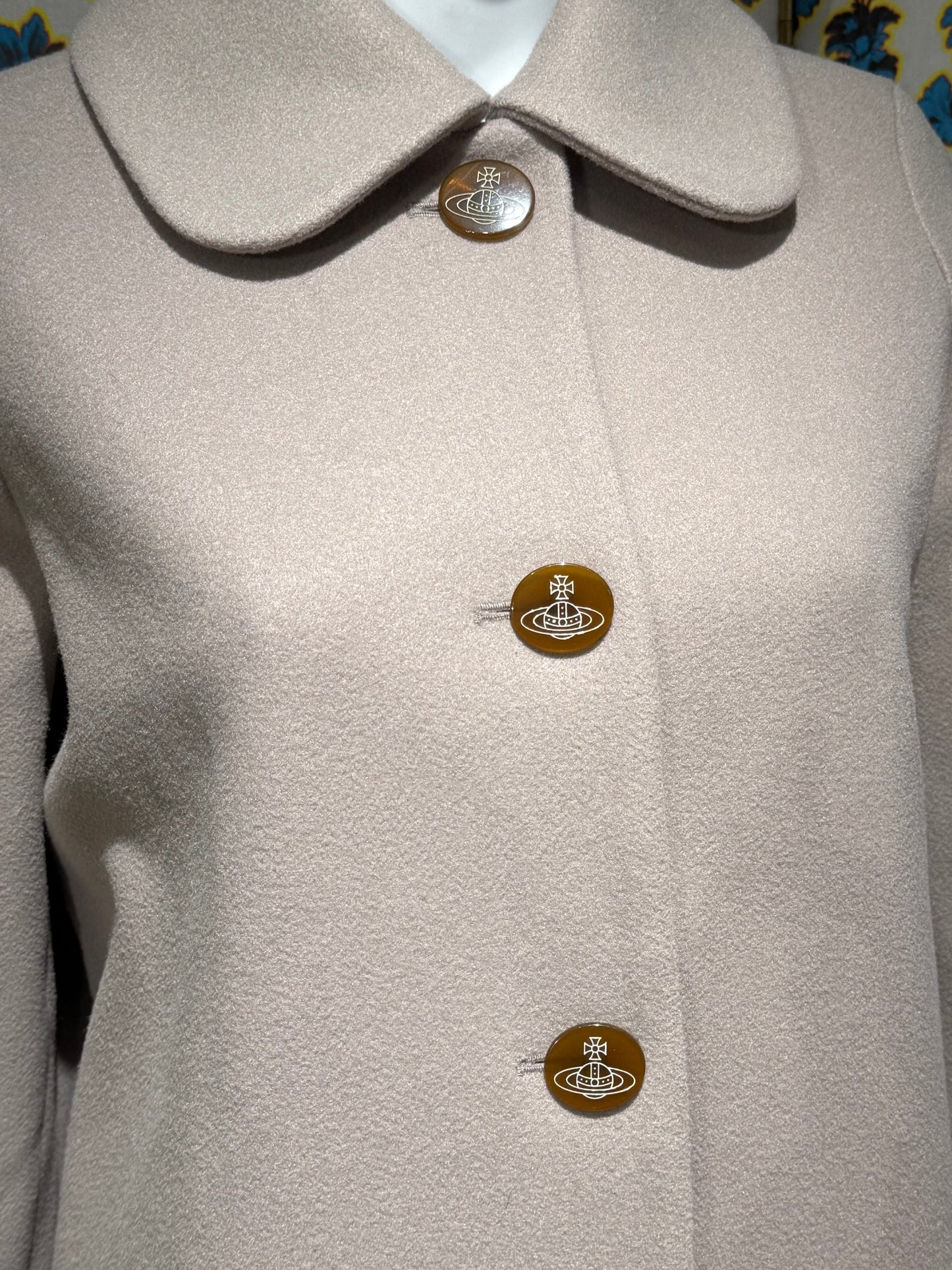 Vivienne Westwood Lilac Fur Trim Coat
