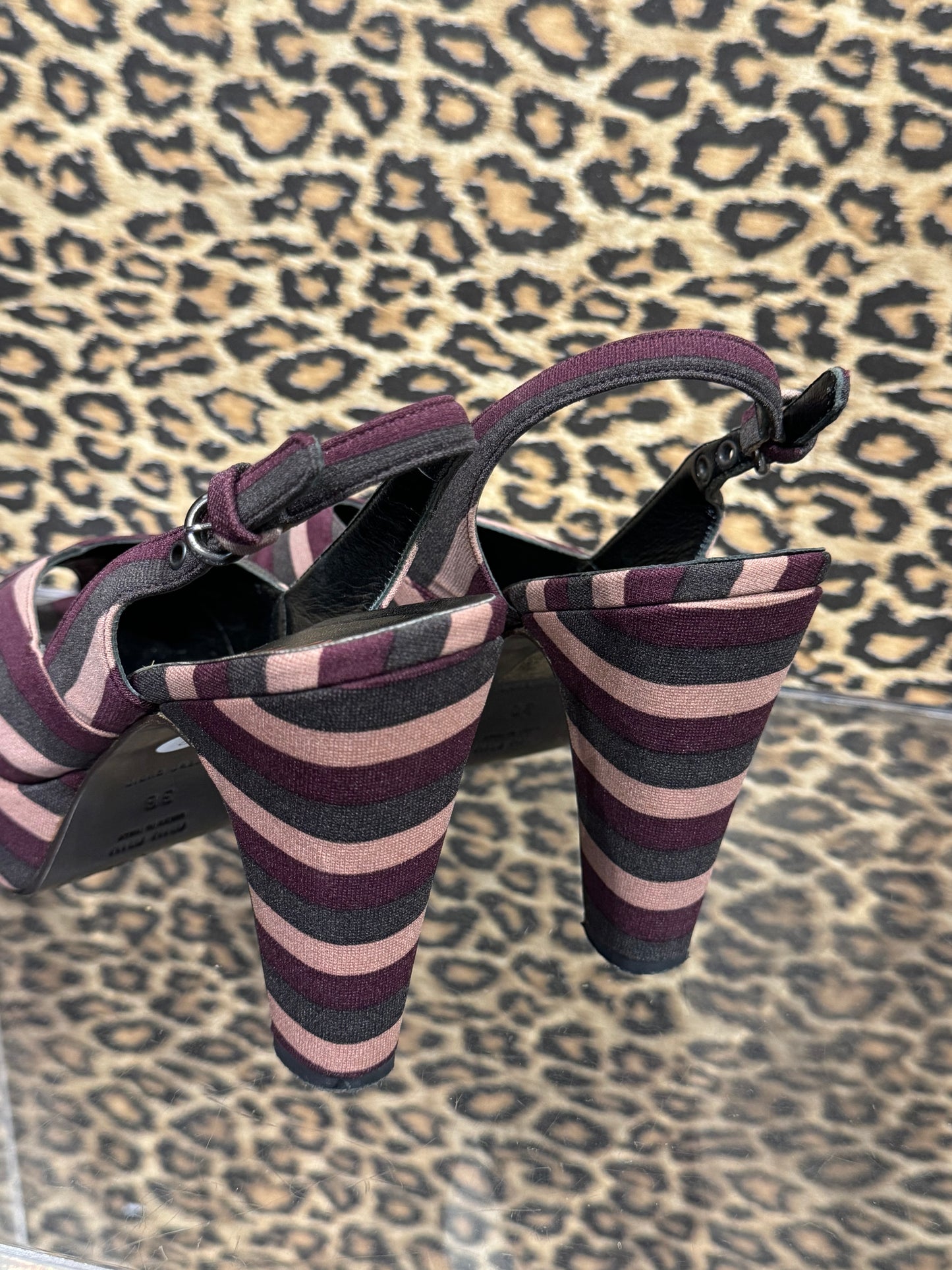 Miu Miu F/W 2000 Striped Pumps 38