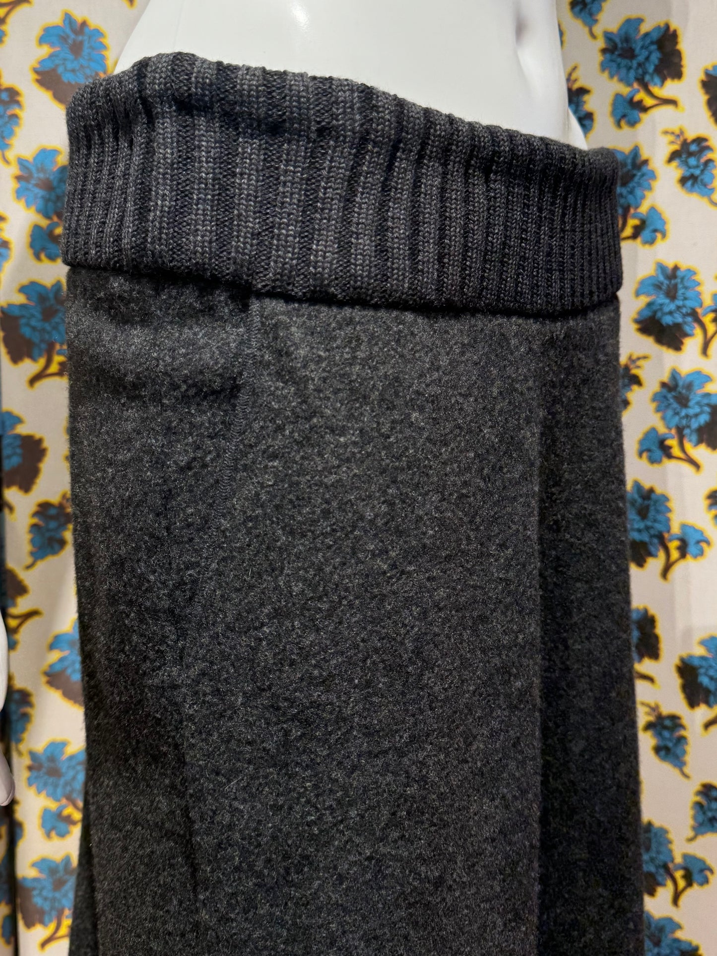 Miu Miu F/W 1999 Grey Wool Skirt