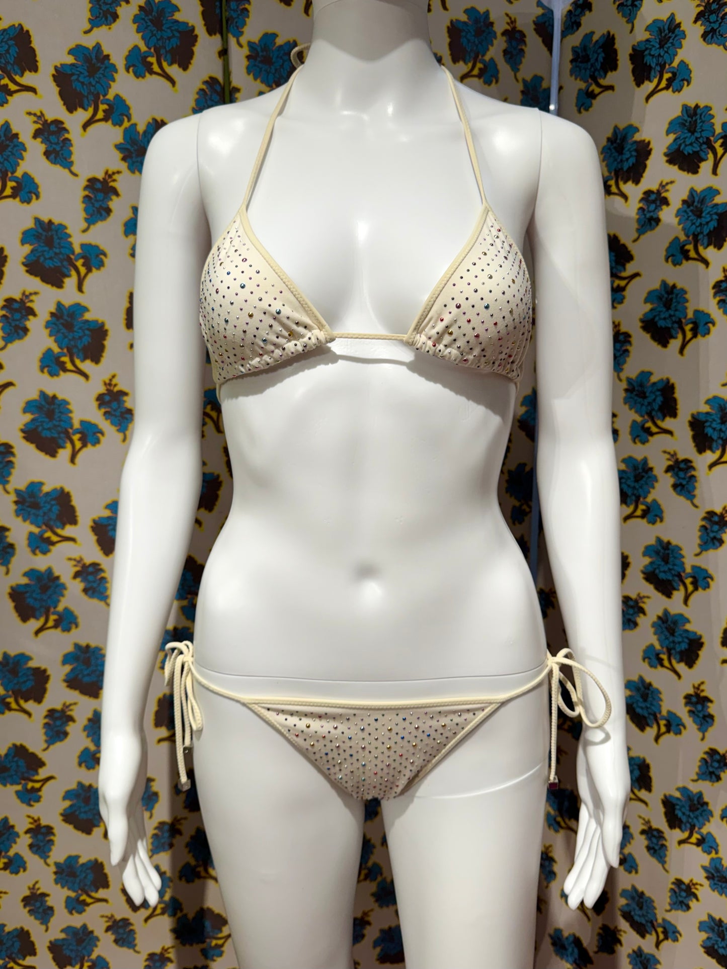 Louis Vuitton White Rainbow Stud Bikini