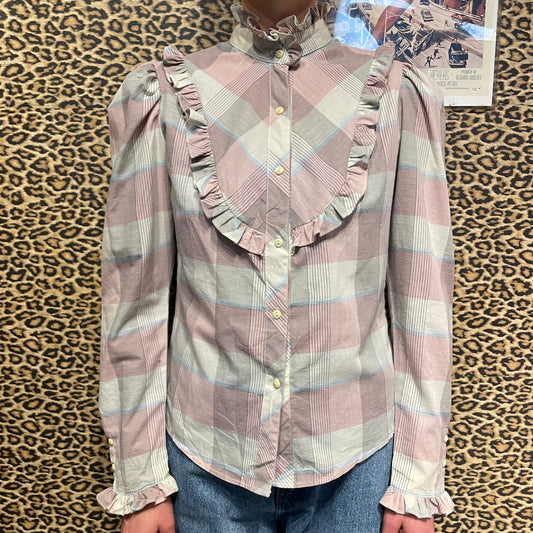 1980s Western Blouse