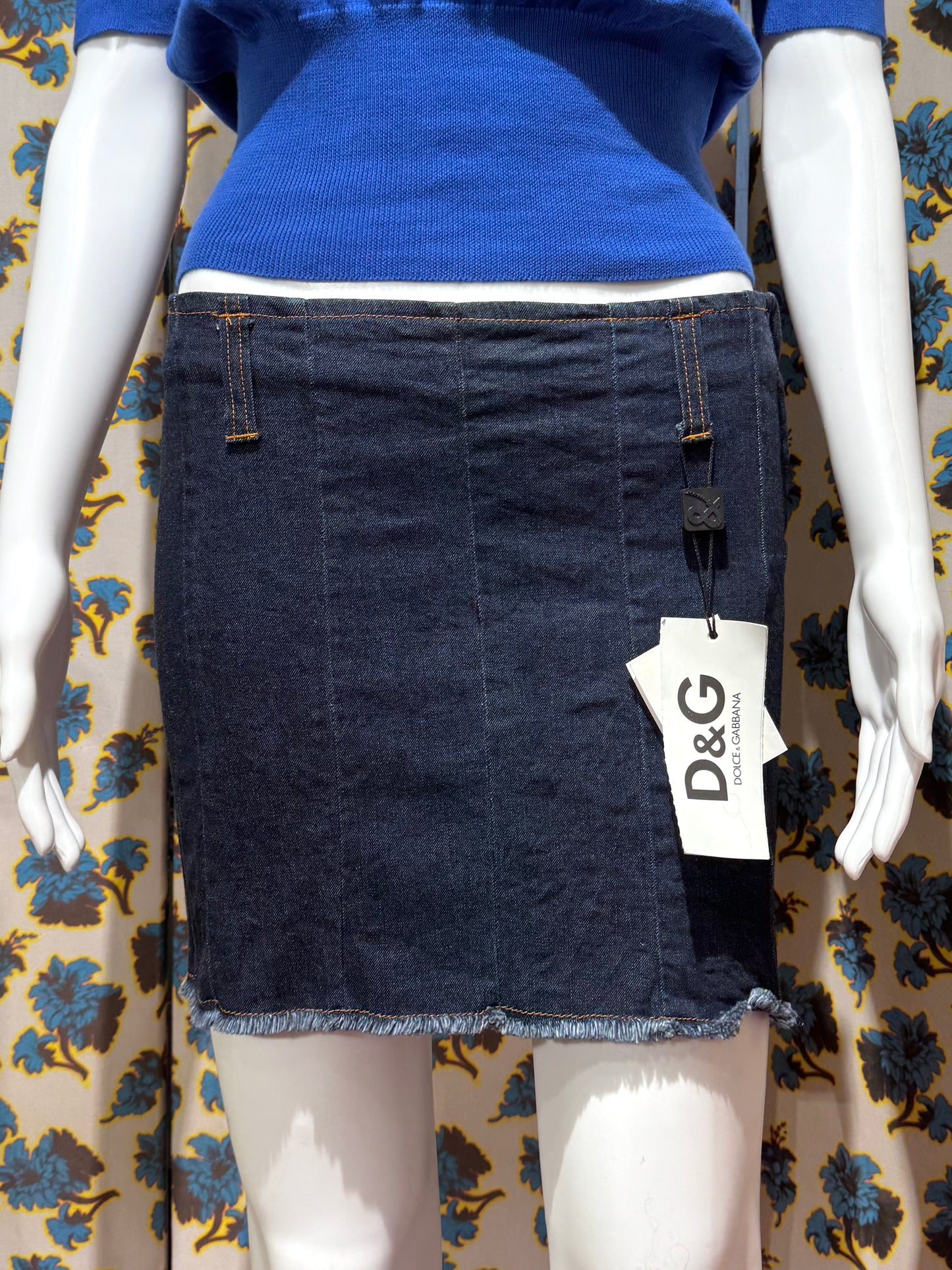 D&G S/S 2002 Luxembourg Denim Skirt