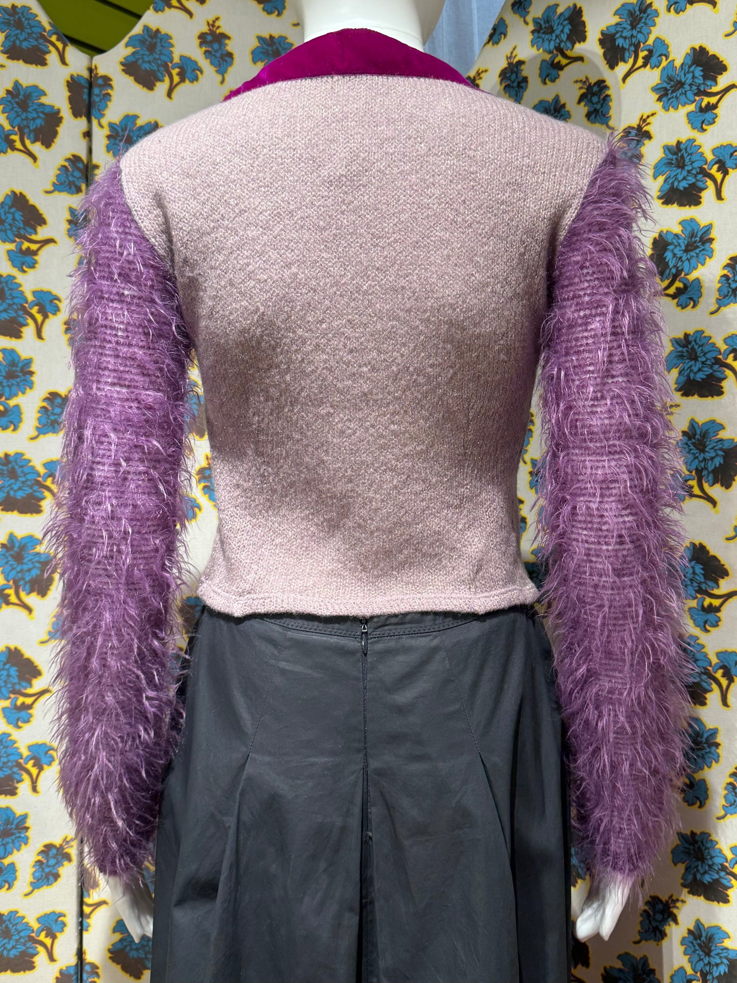Voyage Passion Purple Mohair Cardigan