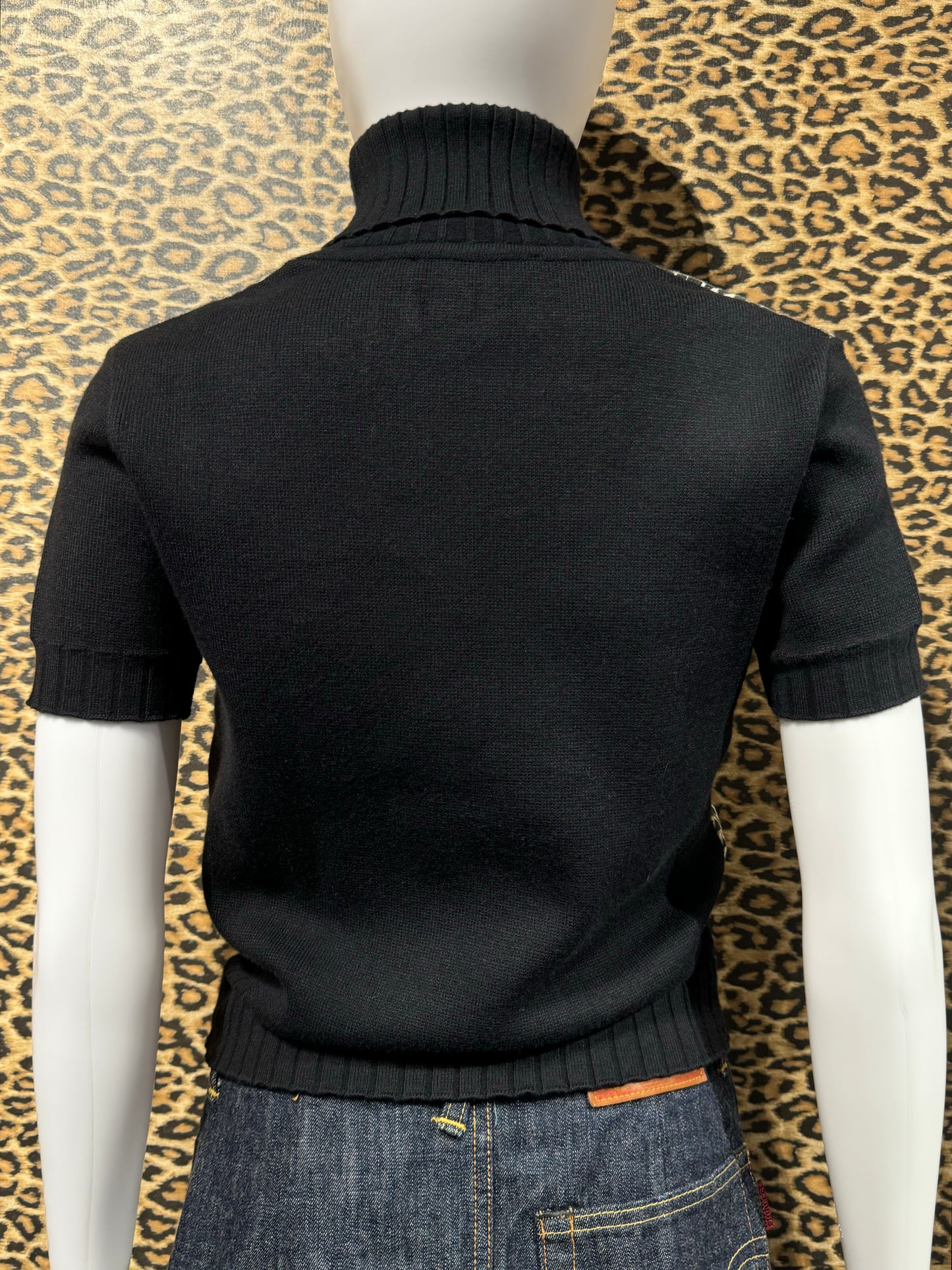 D&G Cheetah Knit Turtleneck