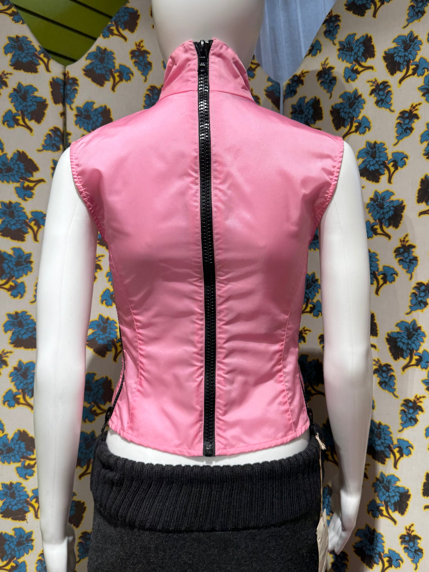 Miu Miu S/S 2000 Pink Nylon Vest