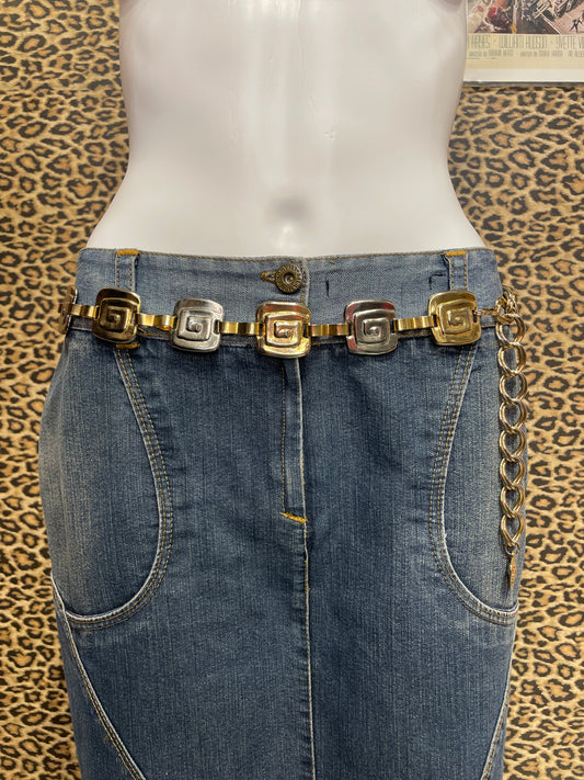 Mixed Metal Chain Belt