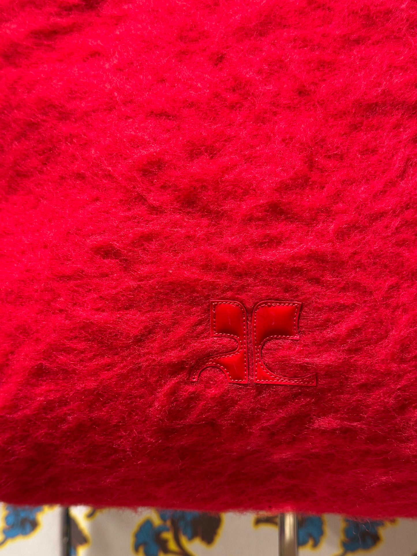 Courréges Red Fuzzy Bag
