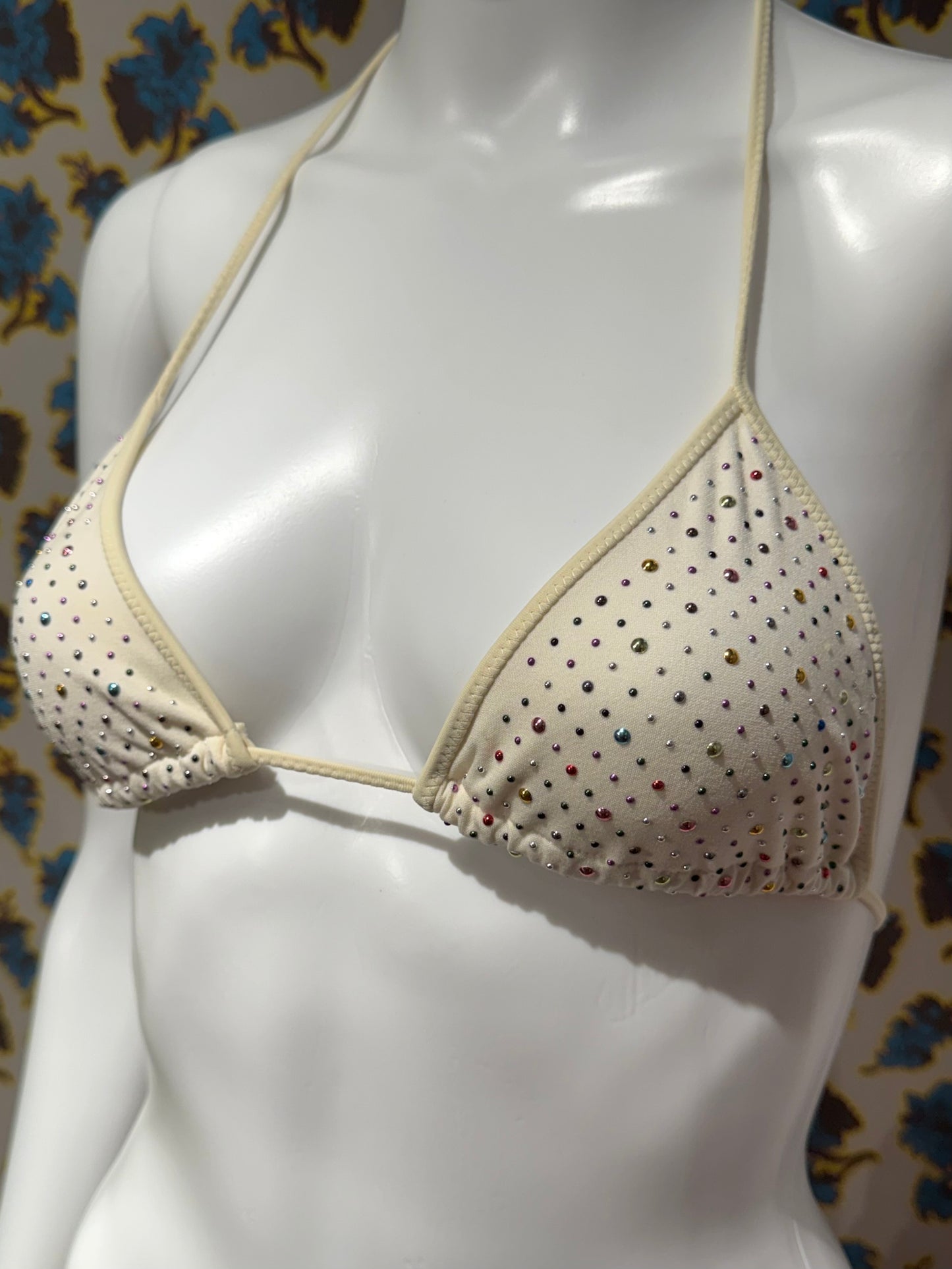 Louis Vuitton White Rainbow Stud Bikini