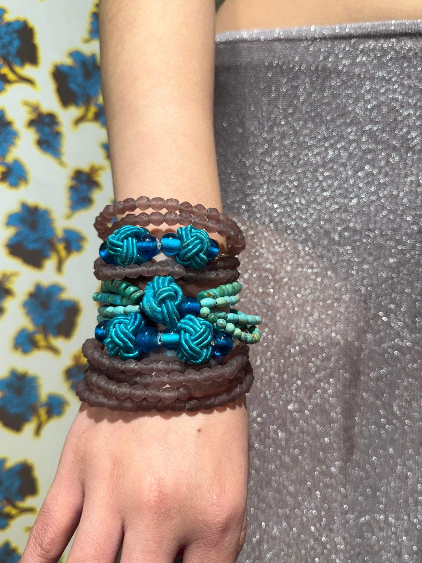 Dior 1998 Turquoise Beaded Bracelet