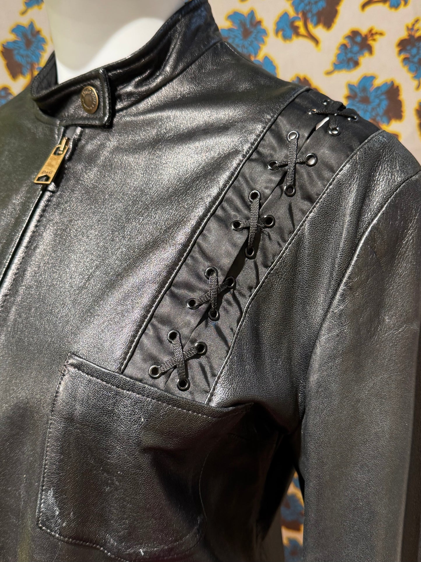 D&G S/S 2002 ‘Virginia Panthers’ Leather Jacket