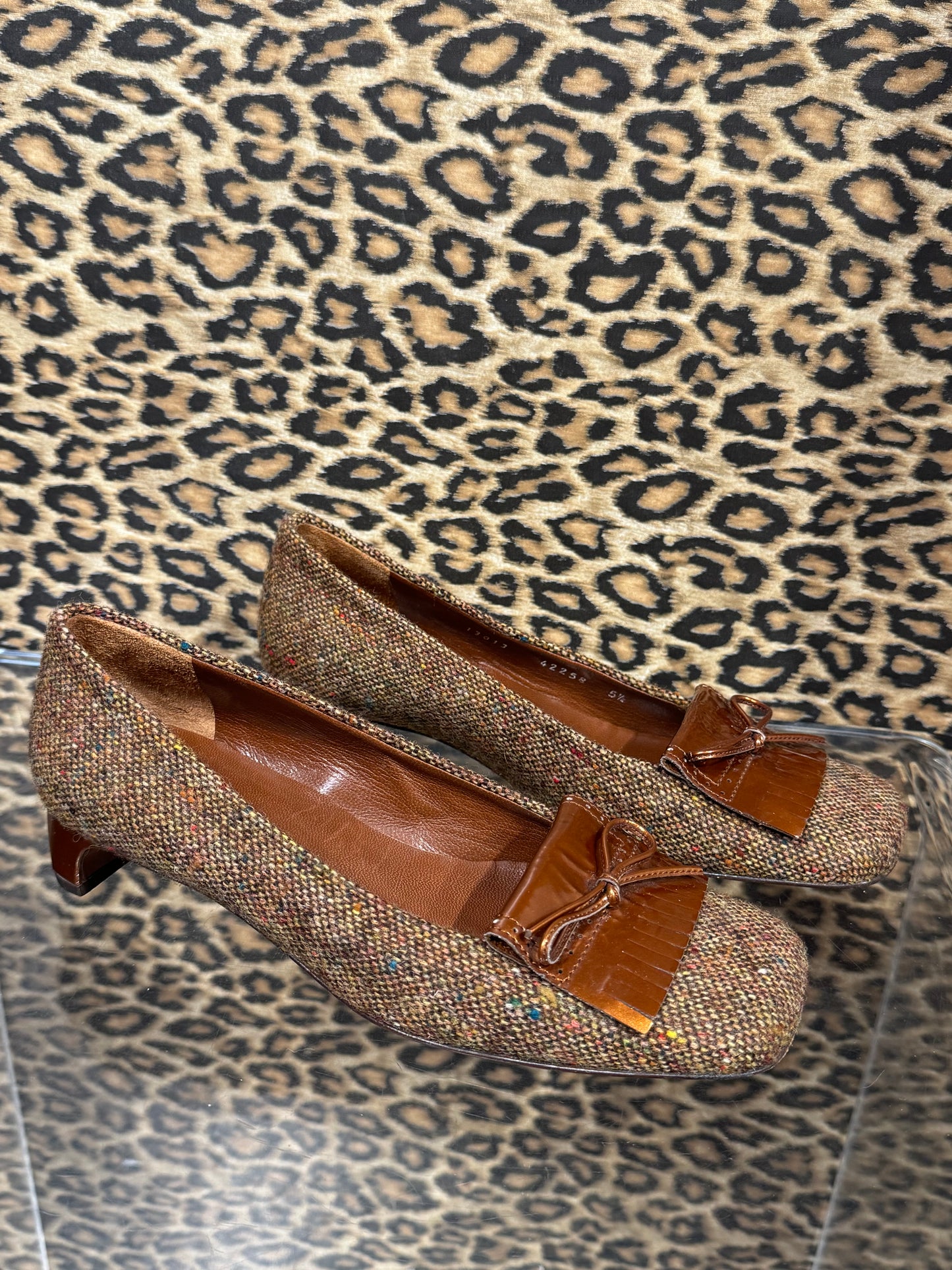 Bottega Veneta Tweed Loafers 5.5