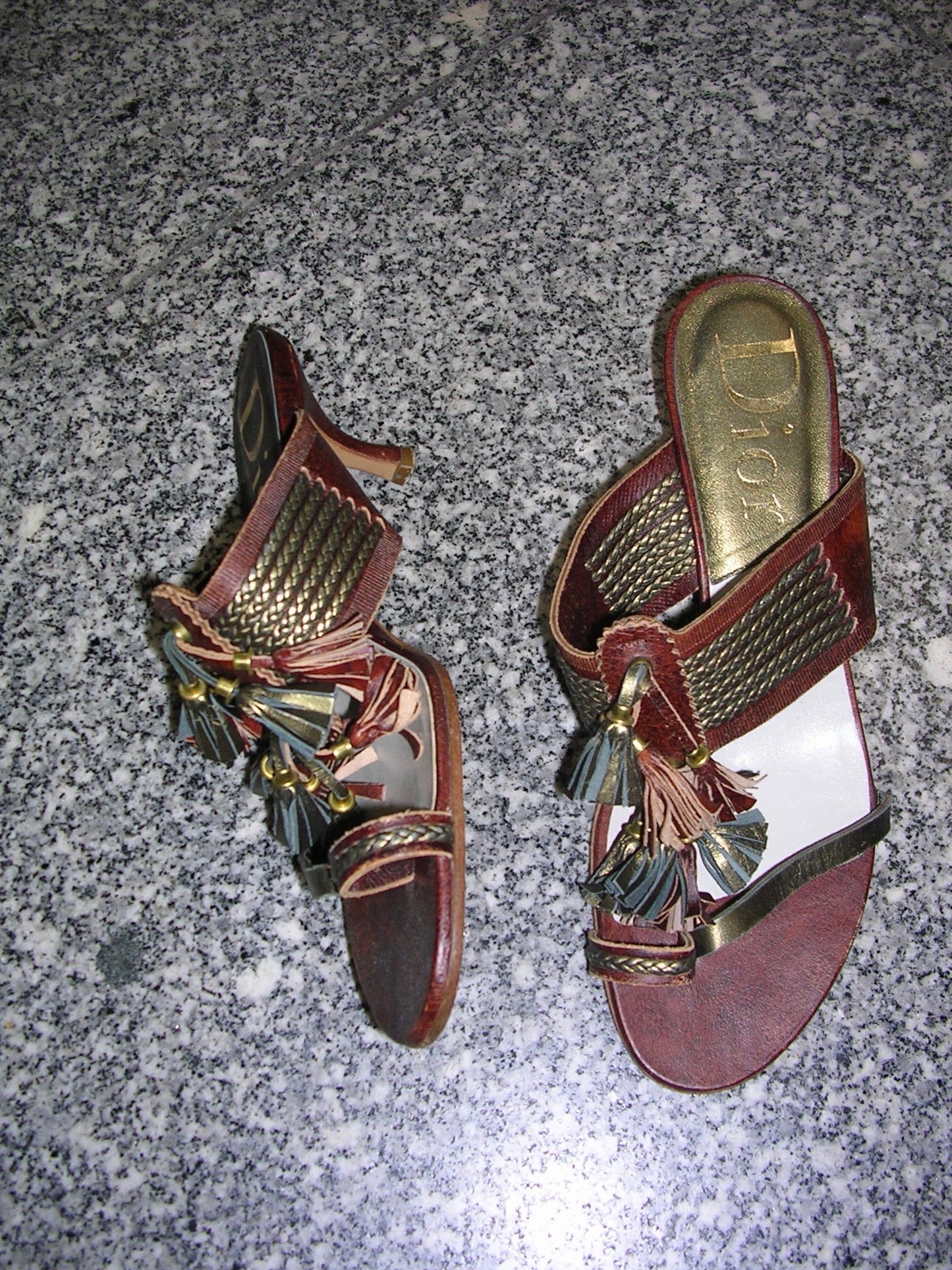 Dior Tassel Sandals 37