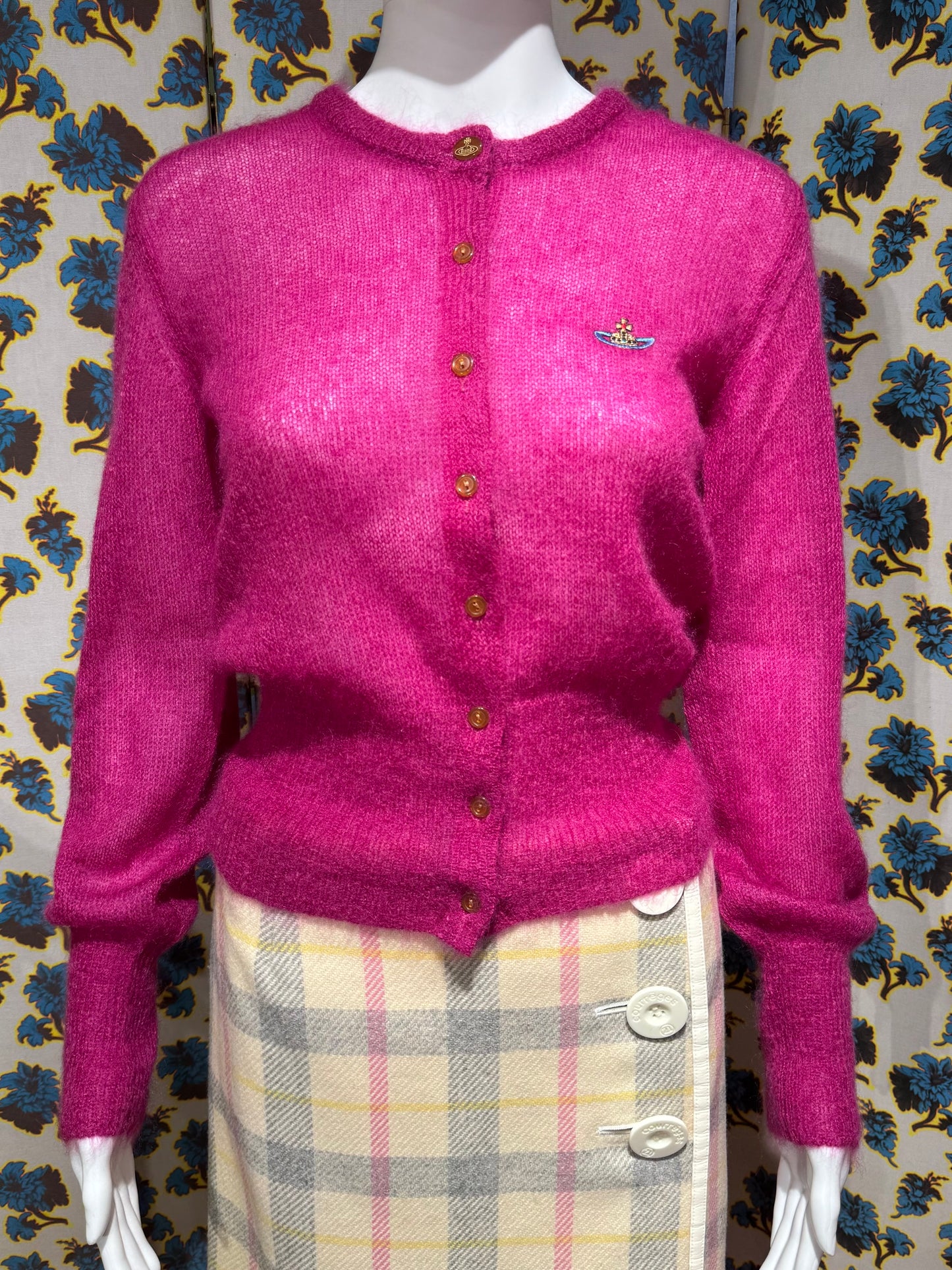 Vivienne Westwood Pink Mohair Cardigan