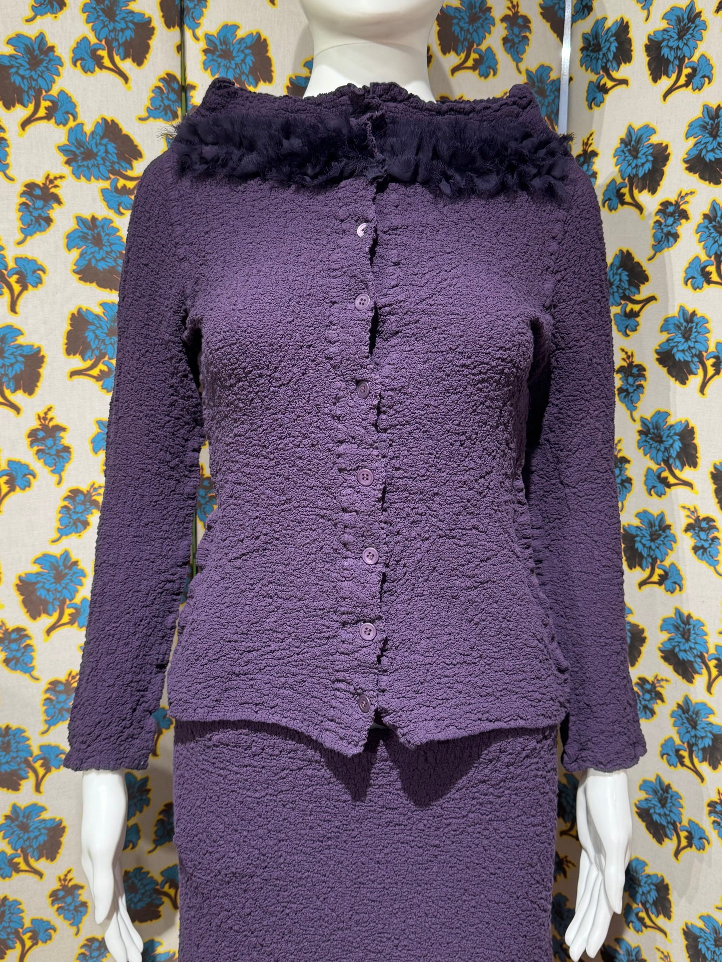 Issey Miyake Me Purple Skirt Set