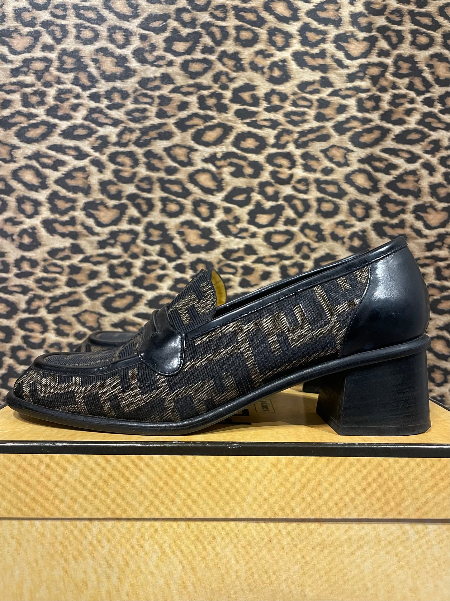 Fendi Monogram Loafers 37