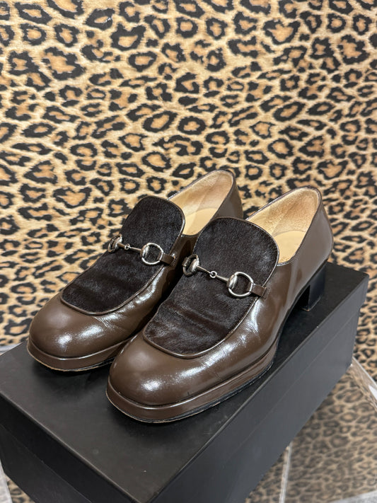 Gucci Pony Hair Loafers 36.5