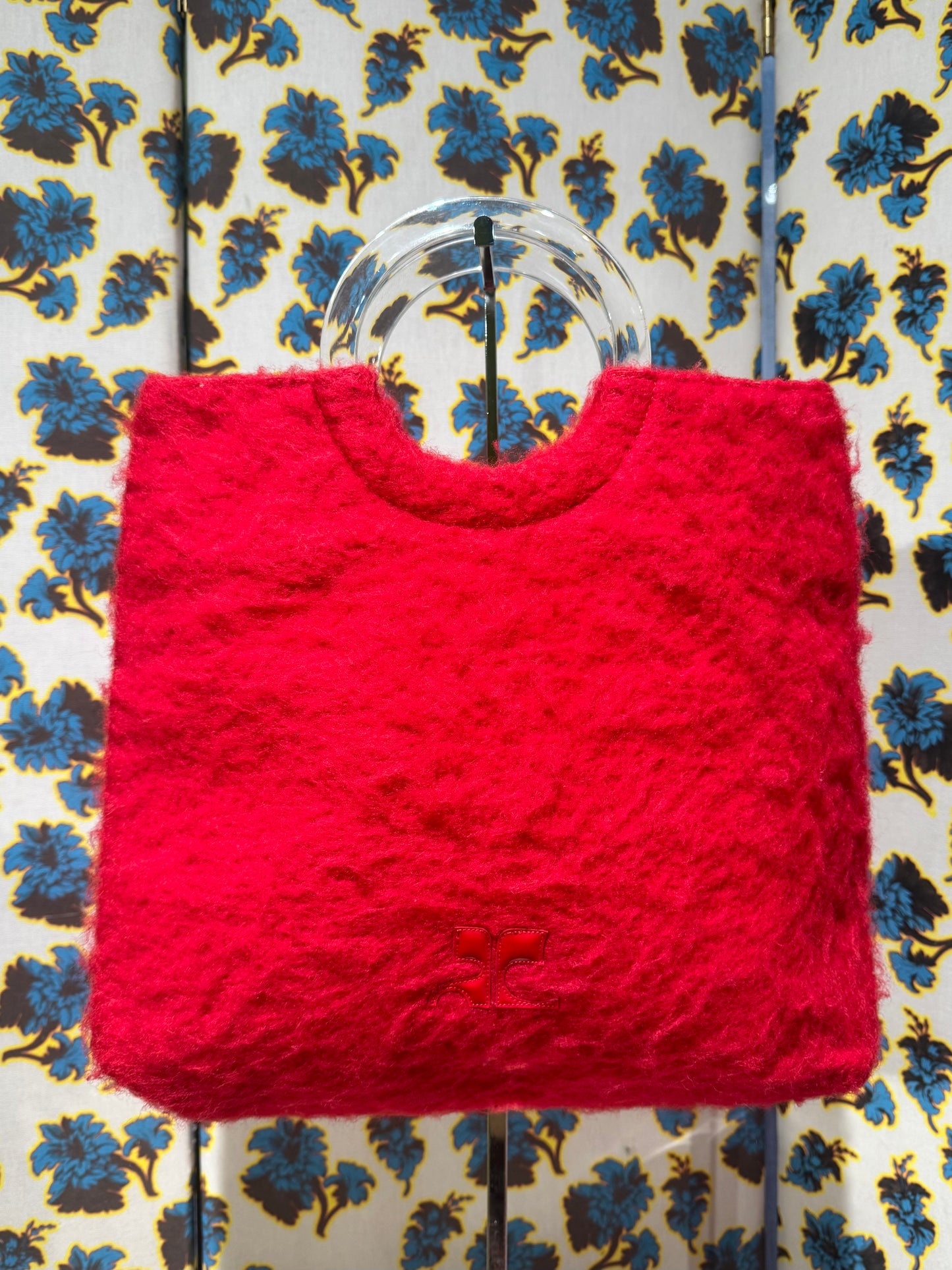 Courréges Red Fuzzy Bag
