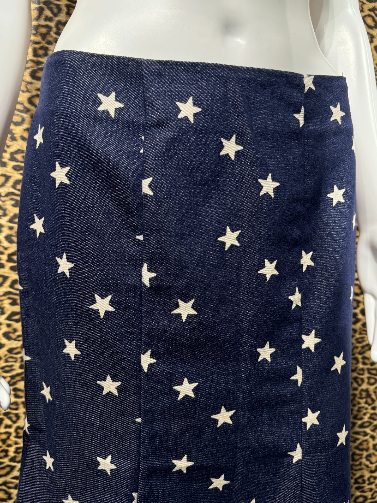 Betsey Johnson Denim Star Skirt