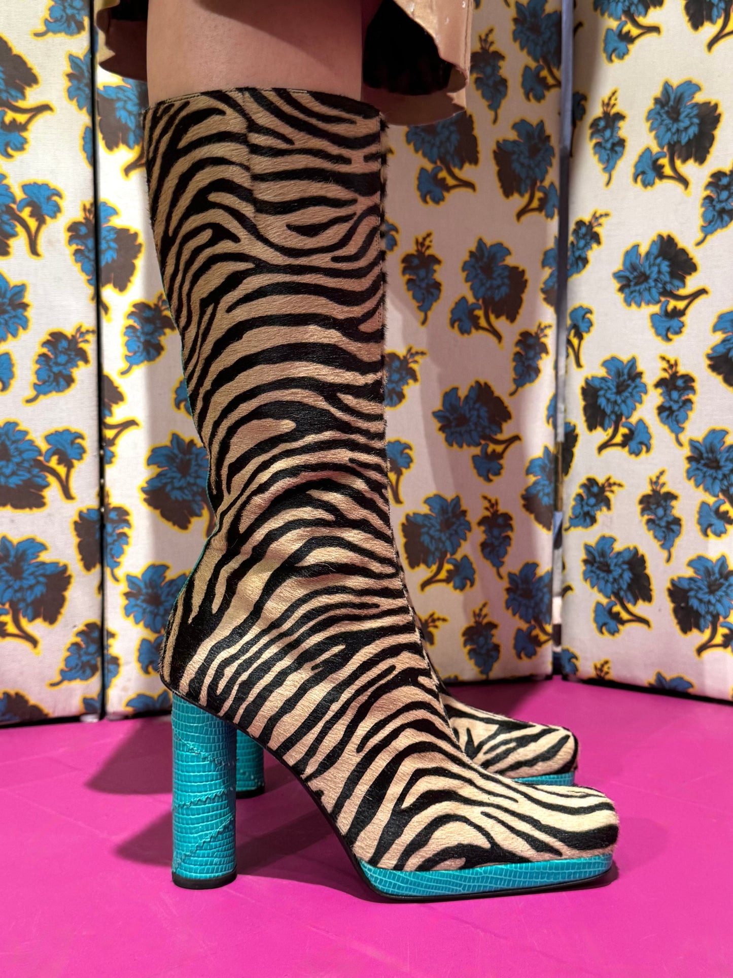 Gianni Versace F/W 1999 Tiger Boots