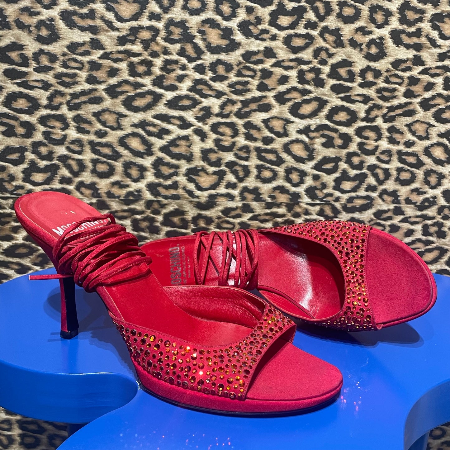Moschino Cheap & Chic Rhinestone Sandals 39