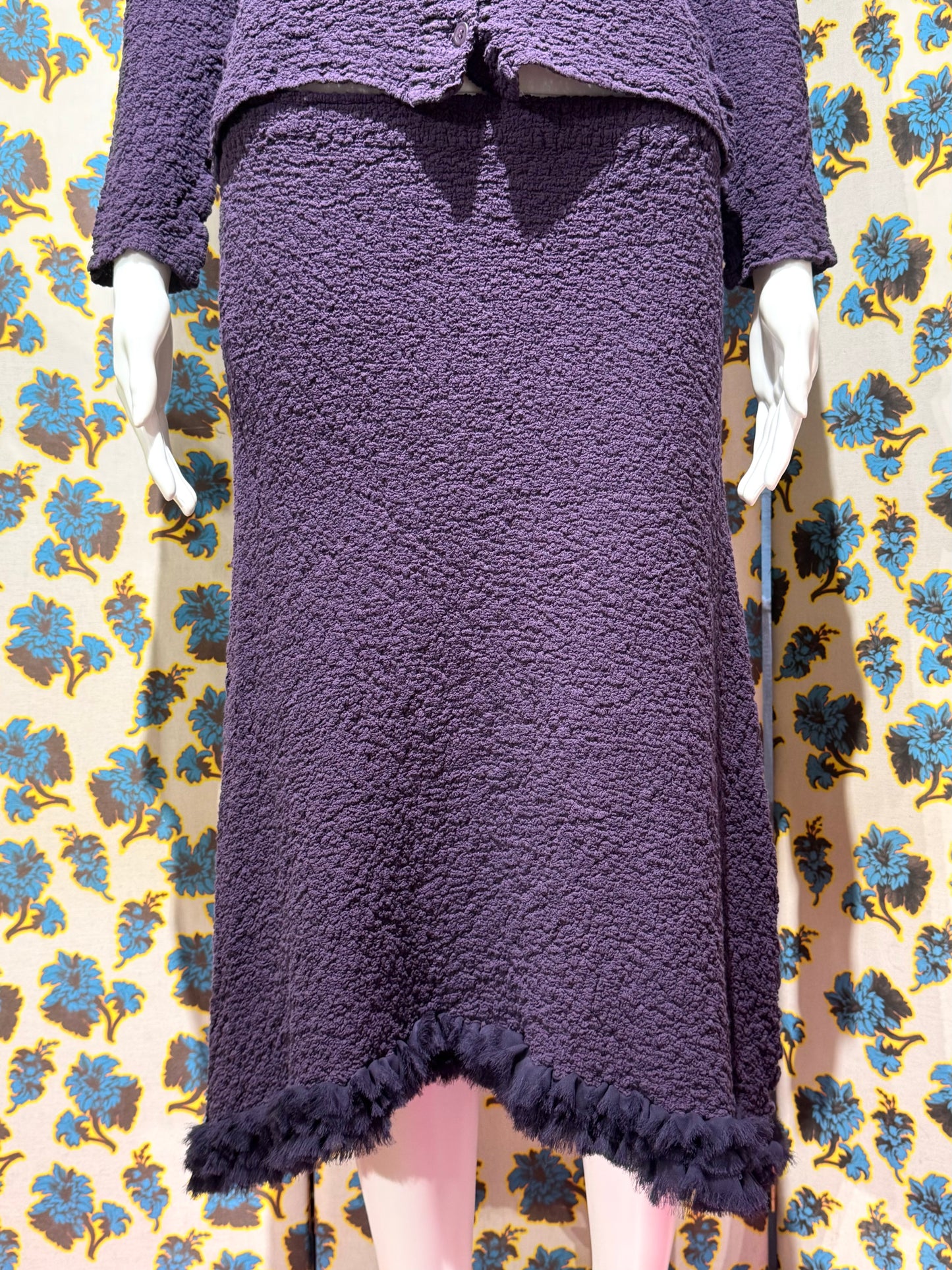Issey Miyake Me Purple Skirt Set