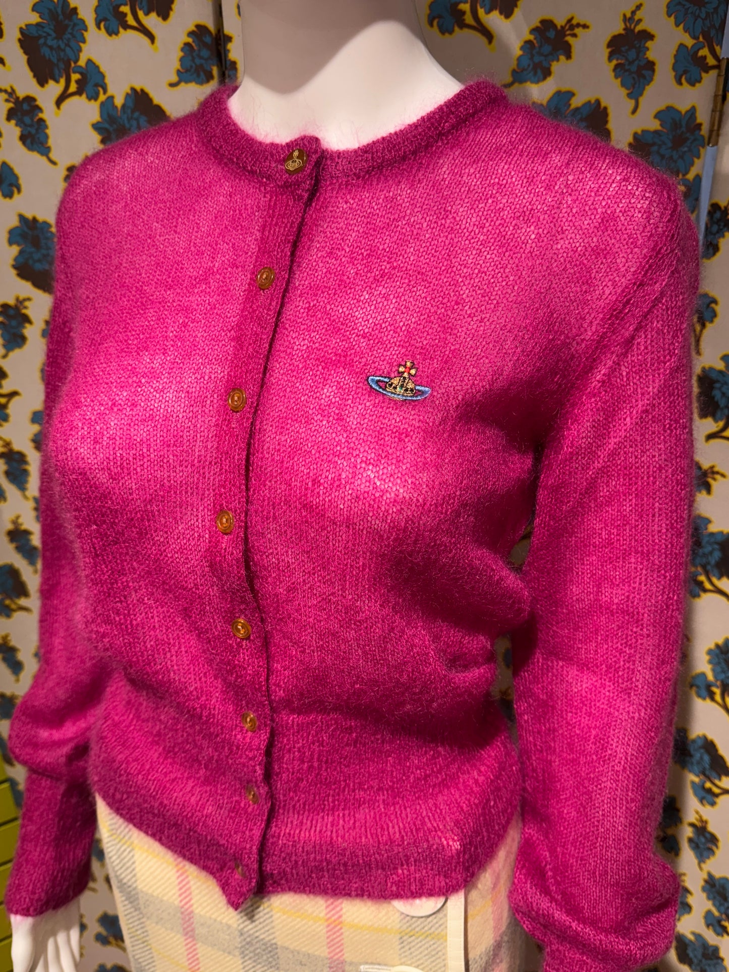 Vivienne Westwood Pink Mohair Cardigan