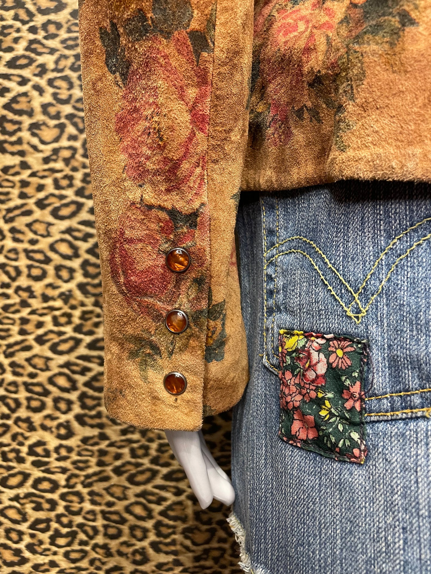 1990’s Floral Suede Jacket