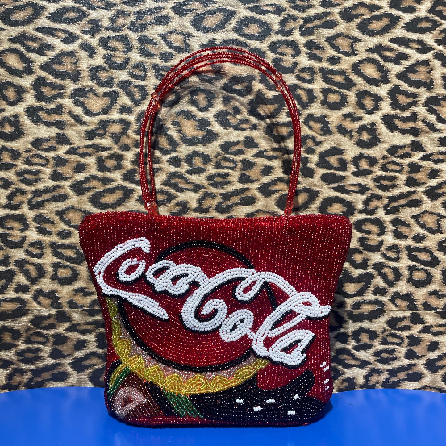 Coca Cola Hand Beaded Bag
