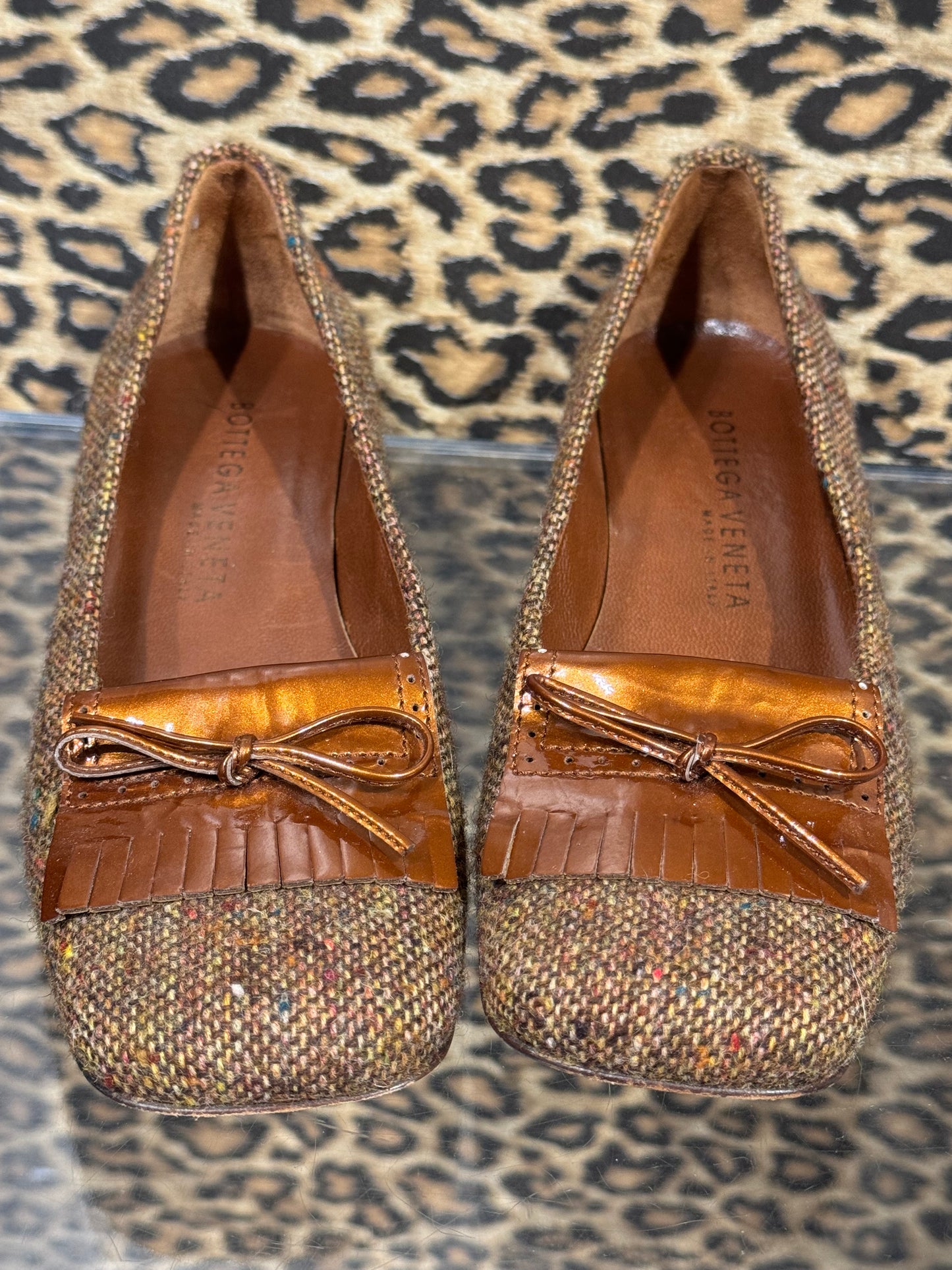 Bottega Veneta Tweed Loafers 5.5